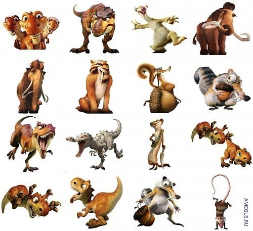 Ледниковый период 3 персонажи имена