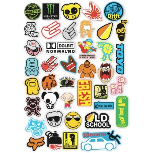 Крутые наклейки на самокат