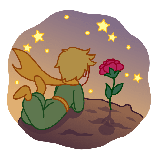 Маленький принц Стикеры телеграмм