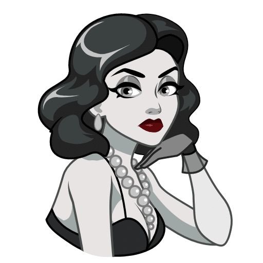 Lady Noir Стикеры