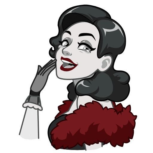 Леди Ноир Стикеры