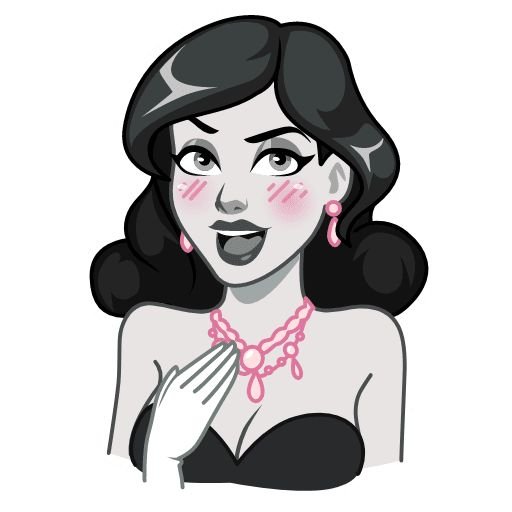 Lady Noir Стикеры