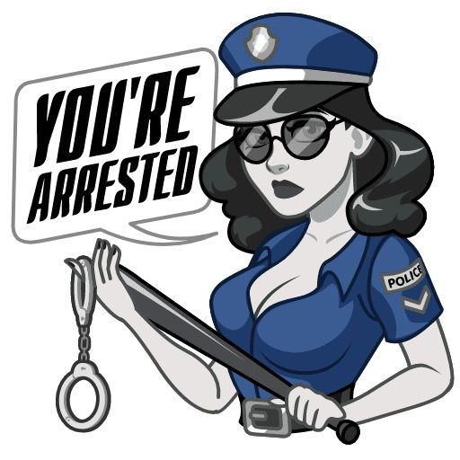 Телеграм Стикеры Lady Nuar