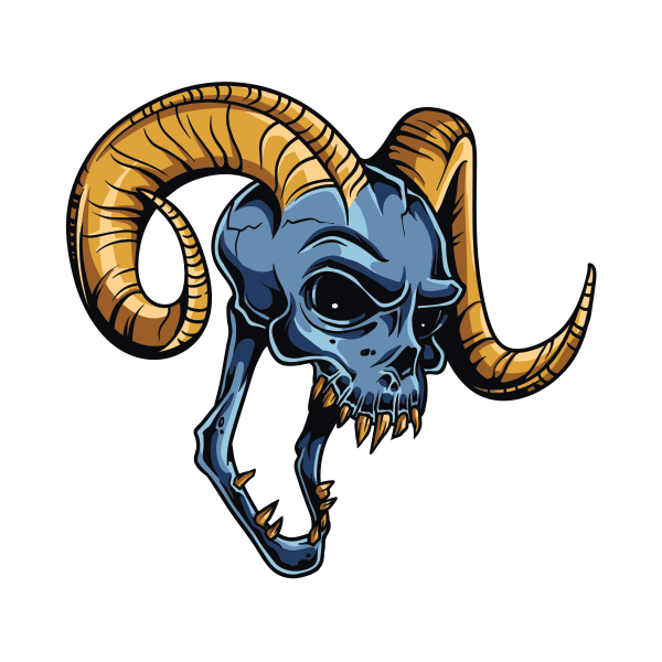 Рога стикер