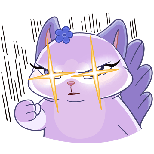 Стикеры Миу мяу и Кусалочка