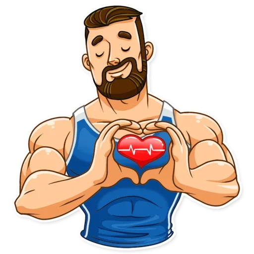 Стикер спортсмен