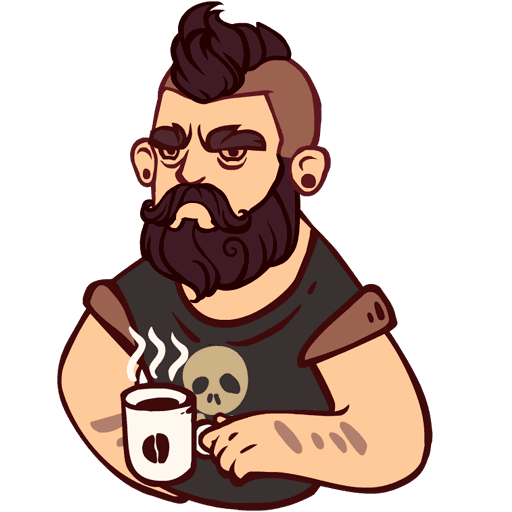 Стикеры бородист в телеграм