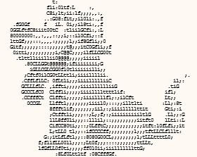 Маленькие рисунки символами