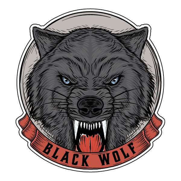 Стикеры волка крутые