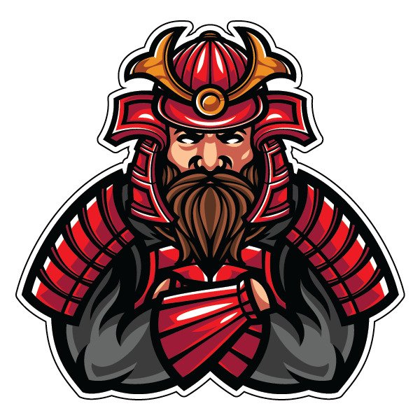 Самурайские наклейки