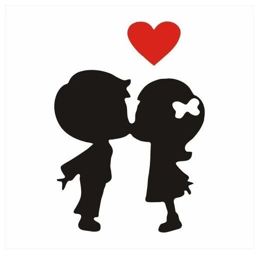 Силуэт мужчины и женщины