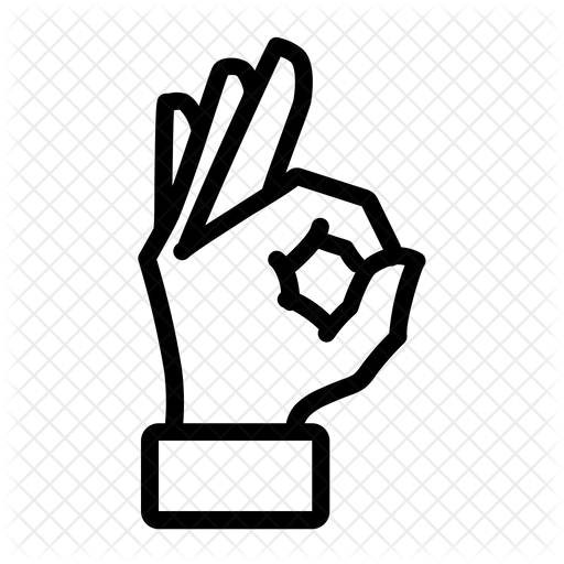 Значок ок рукой