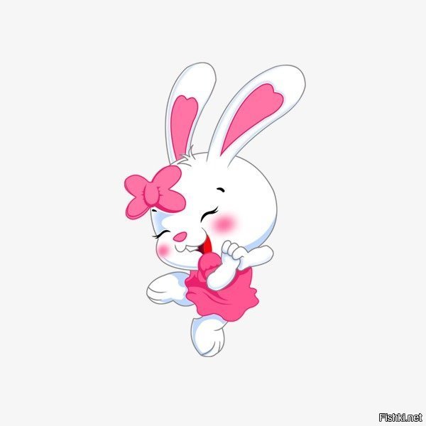 Розовый Зайка рисунок