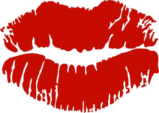 Наклейка "поцелуй"