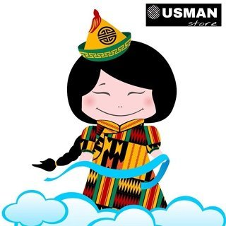 Бурят с хадаком рисунок