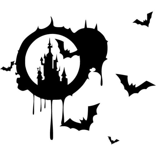 Готические наклейки с демонами