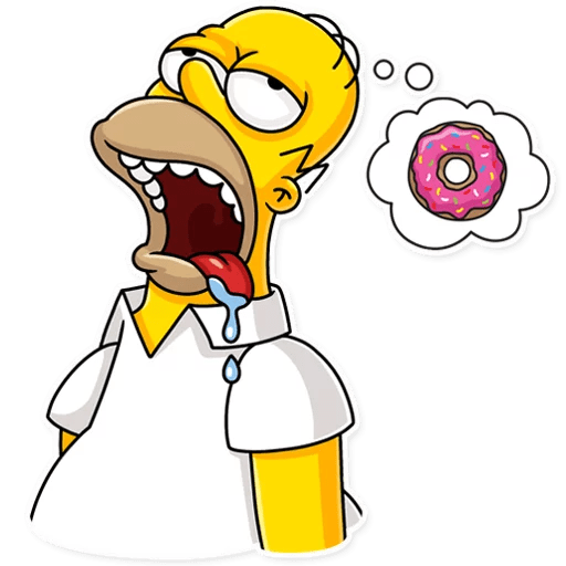 Стикеры телеграмм гомер симпсон