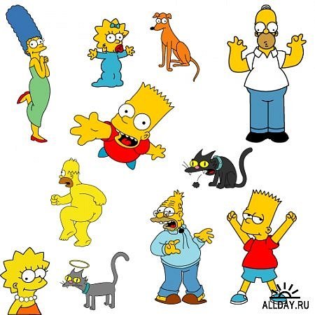 Стикеры симпсоны для печати