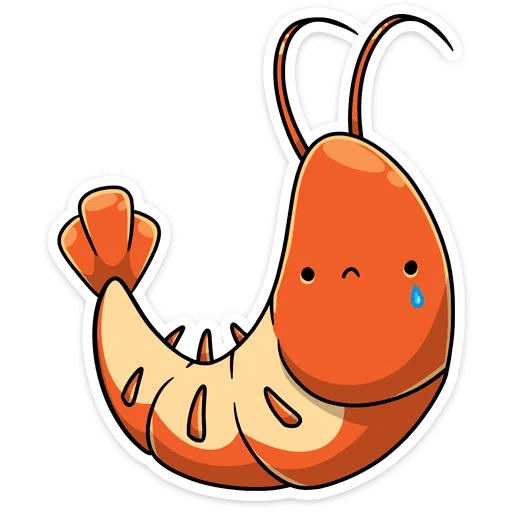 Стикеры ВК креветка