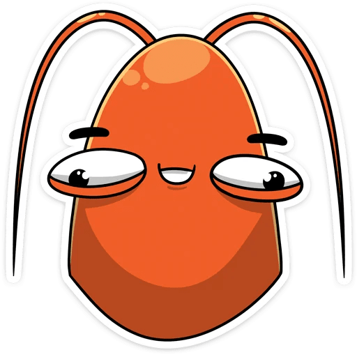 Креветка стикер телеграм