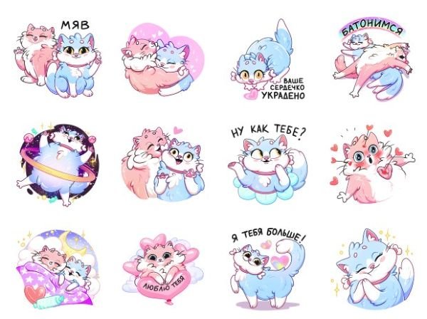 Милые кавайные котики