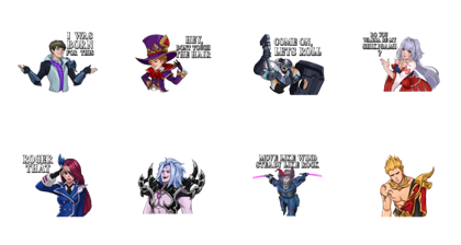 Mobile Legends на белом фоне