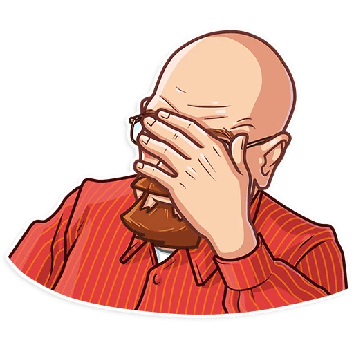 Стикер телеграм Уолтер Уайт