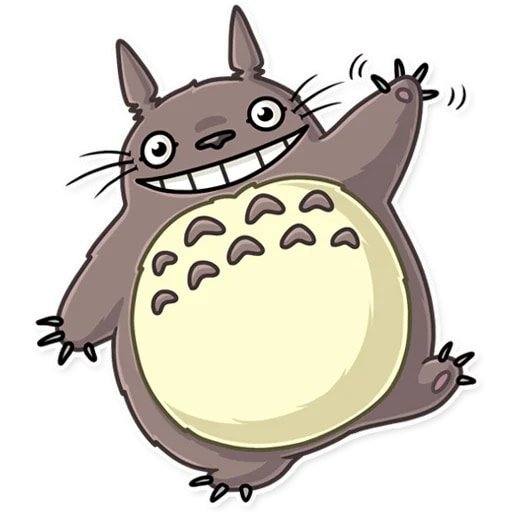 Тоторо Стикеры телеграмм