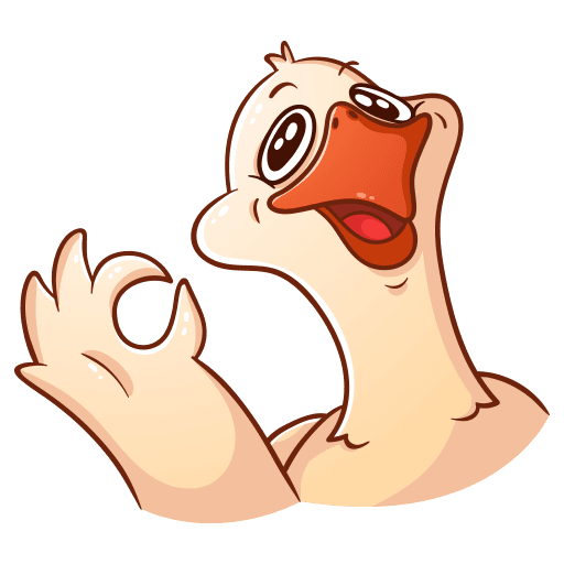 Гусь Федька Стикеры телеграмм