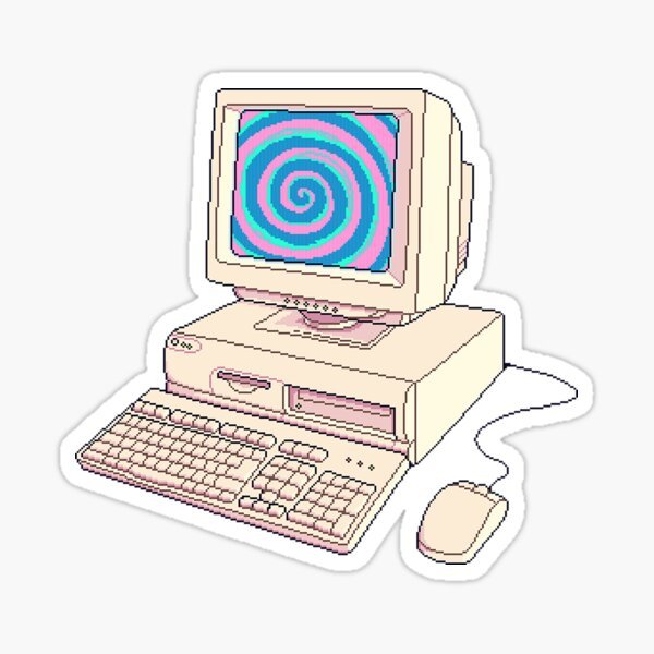Стикер компьютер без фона