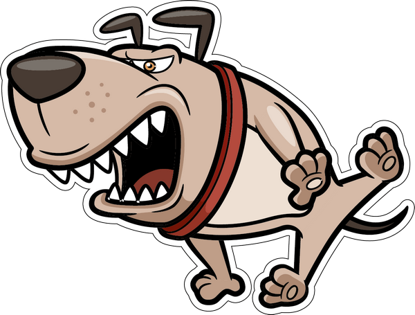 Злая собака мультяшная