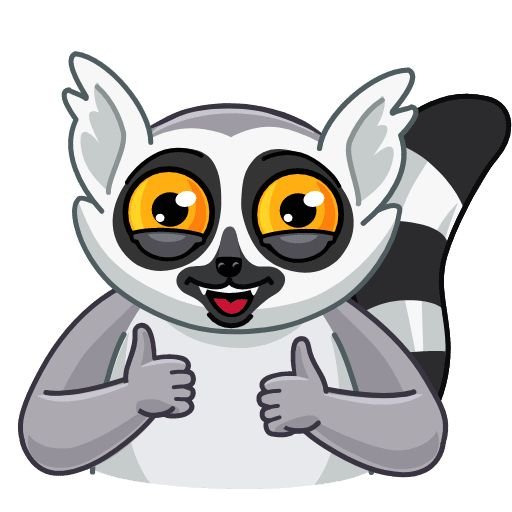 Лемур Стикеры телеграмм