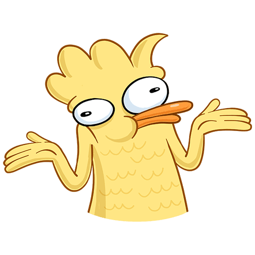 Стикеры утка Зак