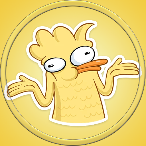 Утка стикер