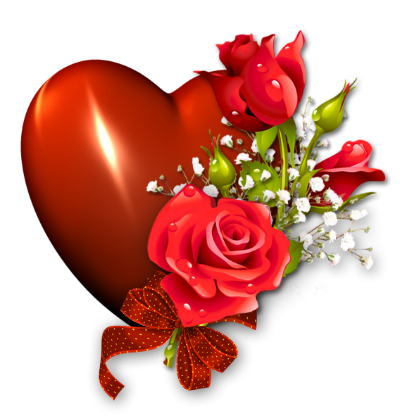Сердечко с цветами