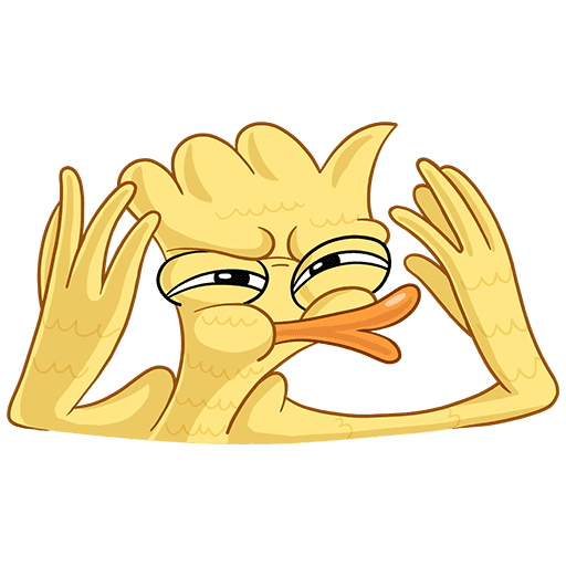 Стикеры утки в ВК