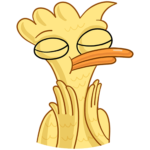 Уточка стикер ВК