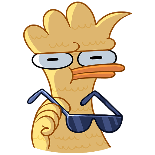 Утка стикер