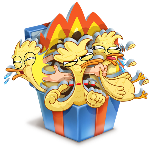 Герои мышки и Клавы Стикеры