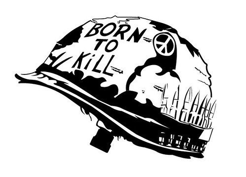 Каска Вьетнам born to Kill