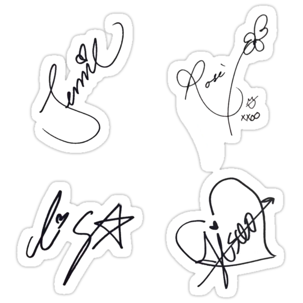 Блэк Пинк наклейки для распечатки