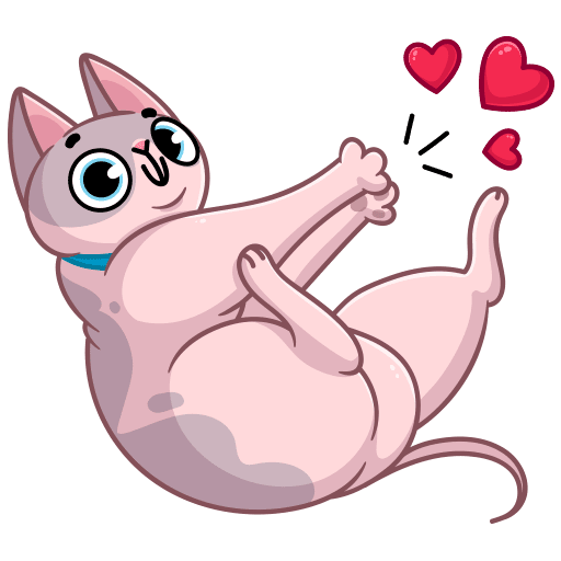 Кот Паффи Стикеры