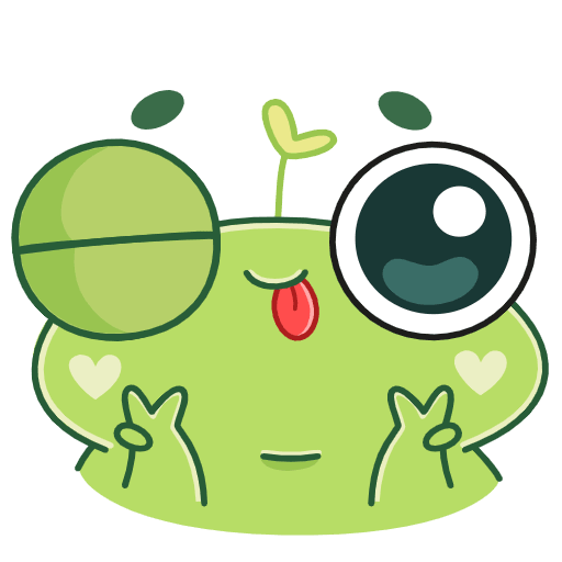 Стикеры в ВК Лягуш пип