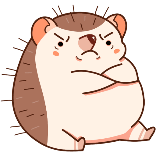 Ежик Имбирчик Стикеры