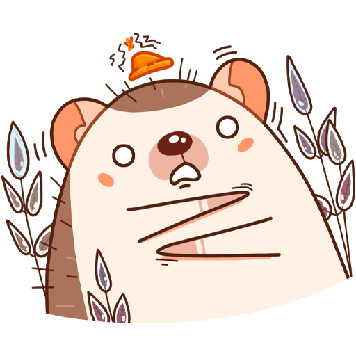 Ежик Имбирчик Стикеры