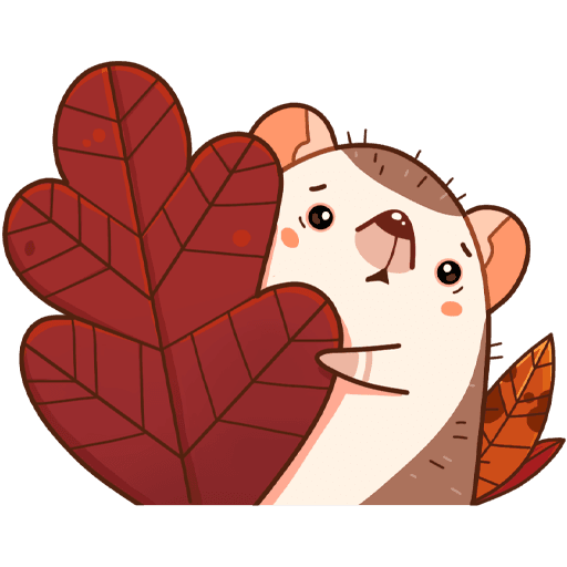 Ежик Имбирчик Стикеры