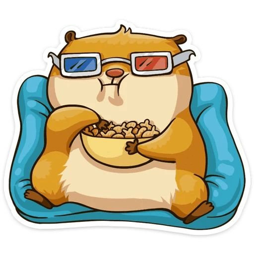 Стикеры ВК попкорн