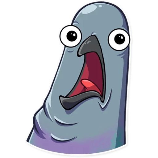 Удивленный голубь