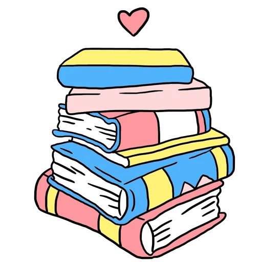 Стикеры про чтение школа