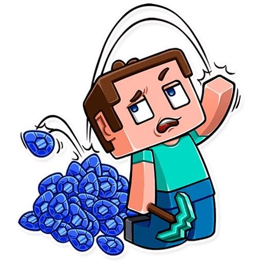 Стикеры с МАЙНКРАФТОМ